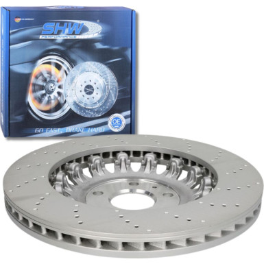 SHW Performance AFX41521 Bremsscheibe Vorderachse, 370x32mm für Audi TT RS, Seat Ateca, Leon SC, ST Cupra