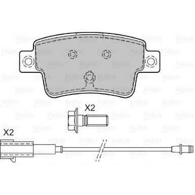 601063 Bremsbelagsatz, Scheibenbremse