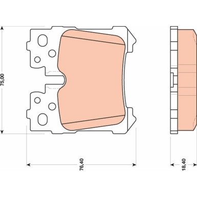 GDB3475 Bremsbelagsatz, Scheibenbremse GDB3475 Bremsbelagsatz, Scheibenbremse