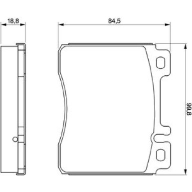 0 986 460 976 Bremsbelagsatz, Scheibenbremse