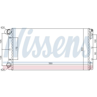 Nissens | Kühler, Motorkühlung | 61899