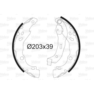 Valeo | Bremsbackensatz | 562810
