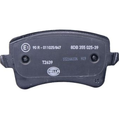 Hella | Bremsbelagsatz, Scheibenbremse | 8DB 355 025-391