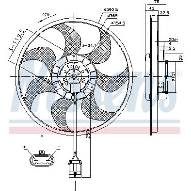 85784 Lüfter, Motorkühlung