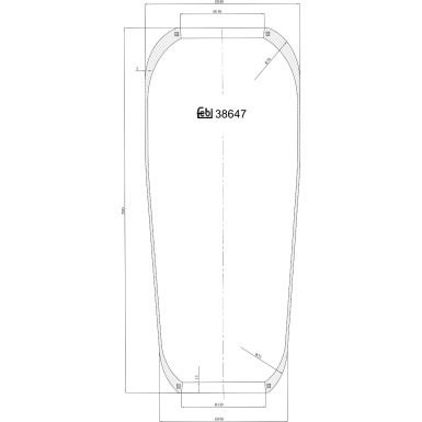 FEBI BILSTEIN 38647 Federbalg, Luftfederung