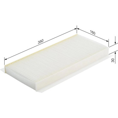 BOSCH 1 987 432 045 Innenraumfilter BOSCH 1 987 432 045 Innenraumfilter