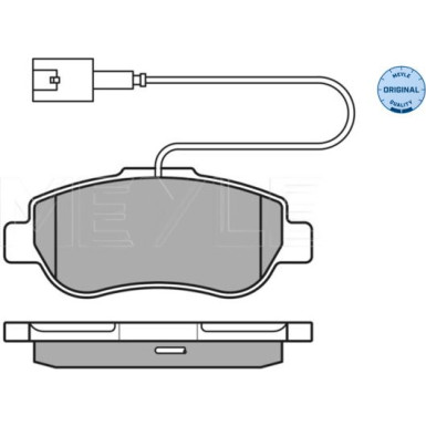025 240 7217/W Bremsbelagsatz, Scheibenbremse MEYLE-ORIGINAL: True to OE.