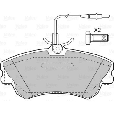 598470 Bremsbelagsatz, Scheibenbremse