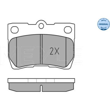 025 243 2315/W Bremsbelagsatz, Scheibenbremse MEYLE-ORIGINAL: True to OE.