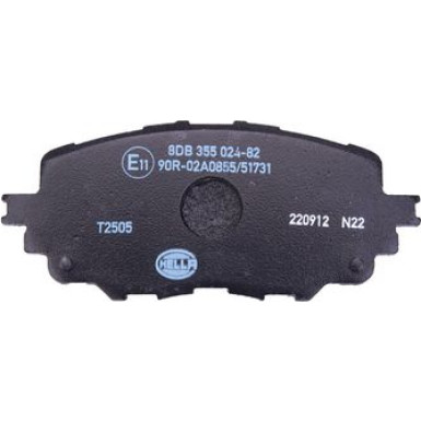 Hella | Bremsbelagsatz, Scheibenbremse | 8DB 355 024-821