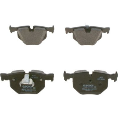 BOSCH | Bremsbelagsatz, Scheibenbremse | 0 986 494 286