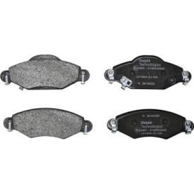 Delphi Bremsbelagsatz, Scheibenbremse LP1840