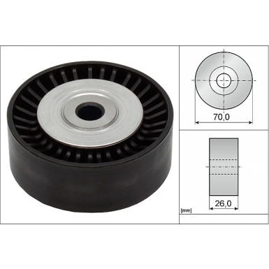 532 0533 10 Umlenk-/Führungsrolle, Keilrippenriemen