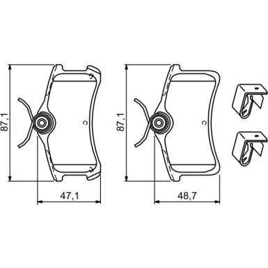 0 986 494 274 Bremsbelagsatz, Scheibenbremse