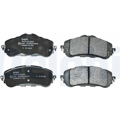 LP2506 Bremsbelagsatz, Scheibenbremse