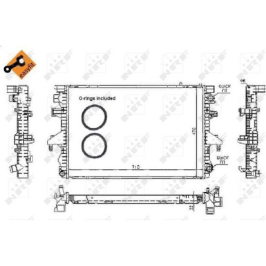 53795 Kühler, Motorkühlung EASY FIT