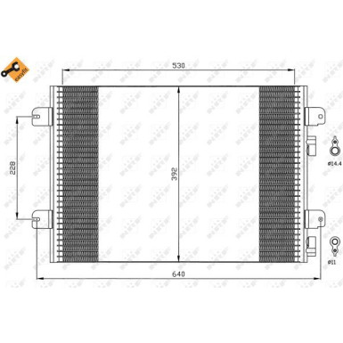 35542 Kondensator, Klimaanlage EASY FIT