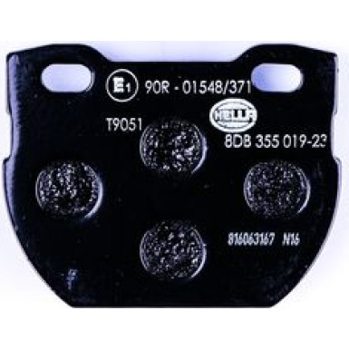 Hella | Bremsbelagsatz, Scheibenbremse | 8DB 355 019-231