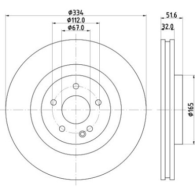 Hella | Bremsscheibe | 8DD 355 122-391