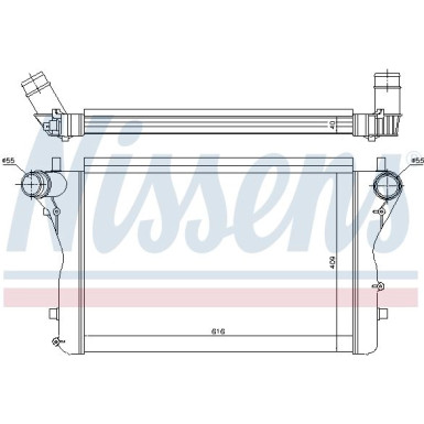 Nissens | Ladeluftkühler | 96420