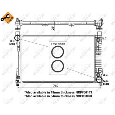 53419 Kühler, Motorkühlung EASY FIT 53419 Kühler, Motorkühlung EASY FIT