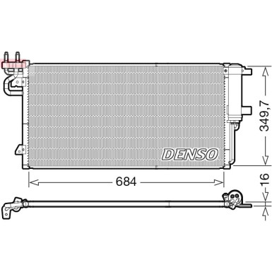 Denso | Kondensator, Klimaanlage | DCN10045