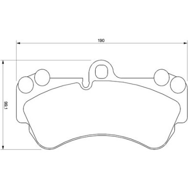 0 986 424 740 Bremsbelagsatz, Scheibenbremse