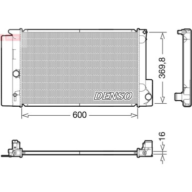 Denso | Kühler, Motorkühlung | DRM50126