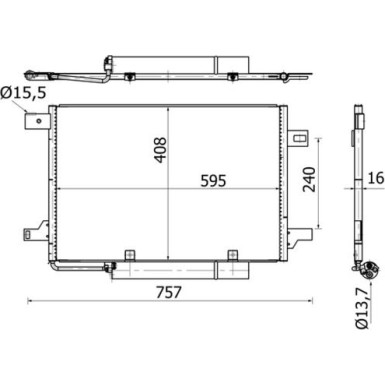 Mahle | Kondensator, Klimaanlage | AC 369 000S Mahle | Kondensator, Klimaanlage | AC 369 000S