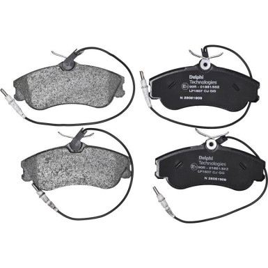 Delphi | Bremsbelagsatz, Scheibenbremse | LP1607