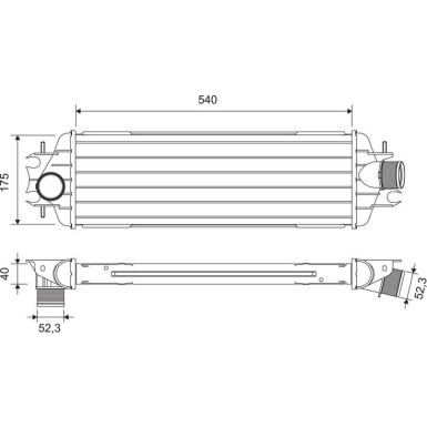 Valeo | Ladeluftkühler | 817636