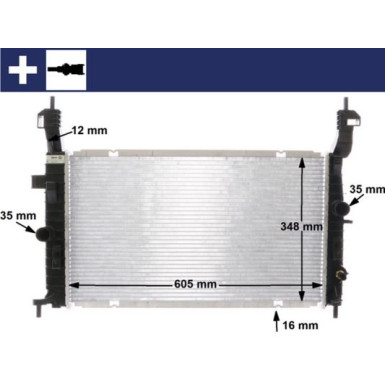 Mahle | Kühler, Motorkühlung | CR 2120 000S