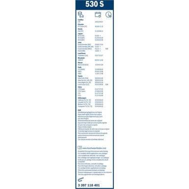 BOSCH 715 S Scheibenwischer Twin 3 397 118 401