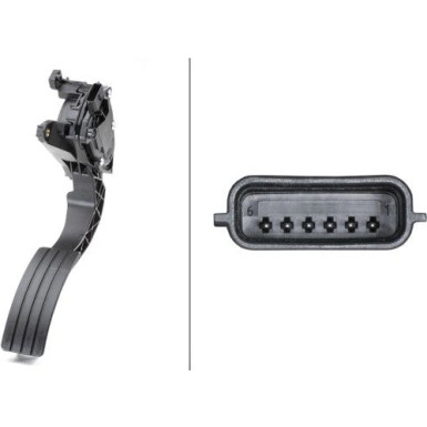 Hella | Sensor, Fahrpedalstellung | 6PV 009 978-731
