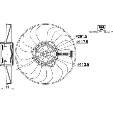 CFF 167 000S Lüfter, Motorkühlung BEHR CFF 167 000S Lüfter, Motorkühlung BEHR