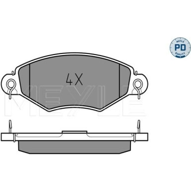 025 219 8018/PD Bremsbelagsatz, Scheibenbremse MEYLE-PD: Advanced performance and design.