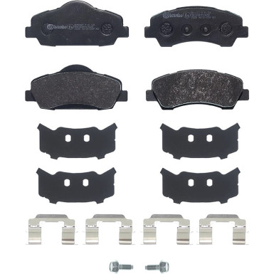 Brembo | Bremsbelagsatz, Scheibenbremse | P 61 138