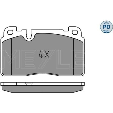 025 256 4317/PD Bremsbelagsatz, Scheibenbremse MEYLE-PD: Advanced performance and design.