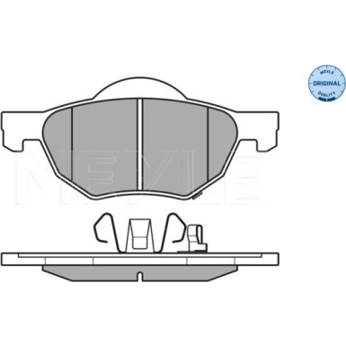 025 237 2017/W Bremsbelagsatz, Scheibenbremse MEYLE-ORIGINAL: True to OE.