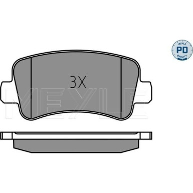 025 251 1218/PD Bremsbelagsatz, Scheibenbremse MEYLE-PD: Advanced performance and design.