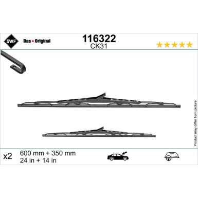 116322 Wischblatt DAS ORIGINAL SET