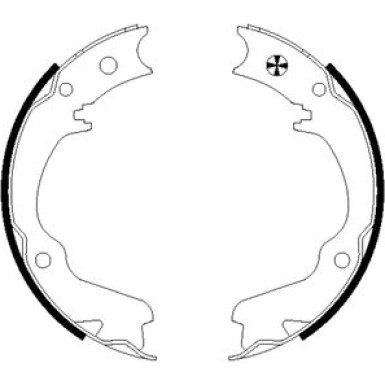 91055400 Bremsbackensatz, Feststellbremse