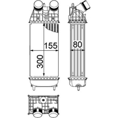 Mahle | Ladeluftkühler | CI 210 000P