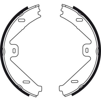 GS8755 Bremsbackensatz, Feststellbremse