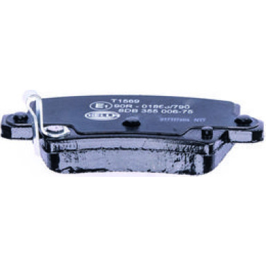 Hella | Bremsbelagsatz, Scheibenbremse | 8DB 355 006-751