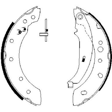 0 986 487 672 Bremsbackensatz