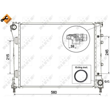 53525 Kühler, Motorkühlung EASY FIT 53525 Kühler, Motorkühlung EASY FIT