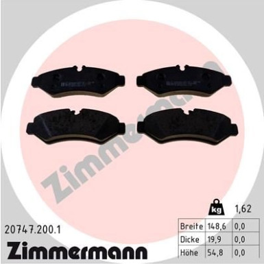 20747.200.1 Bremsbelagsatz, Scheibenbremse
