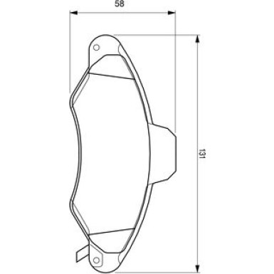 0 986 424 644 Bremsbelagsatz, Scheibenbremse