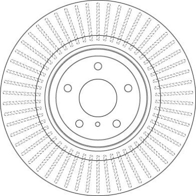 DF6498S Bremsscheibe TRW SINGLE